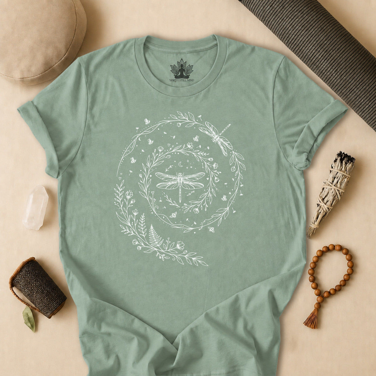 Flow Like The Wind Dragonflies & Bees Tee
