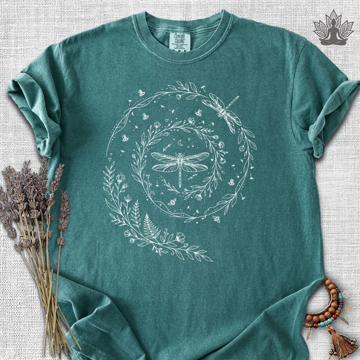 Flow Like The Wind Dragonflies & Bees  Comfort Colors® Tee