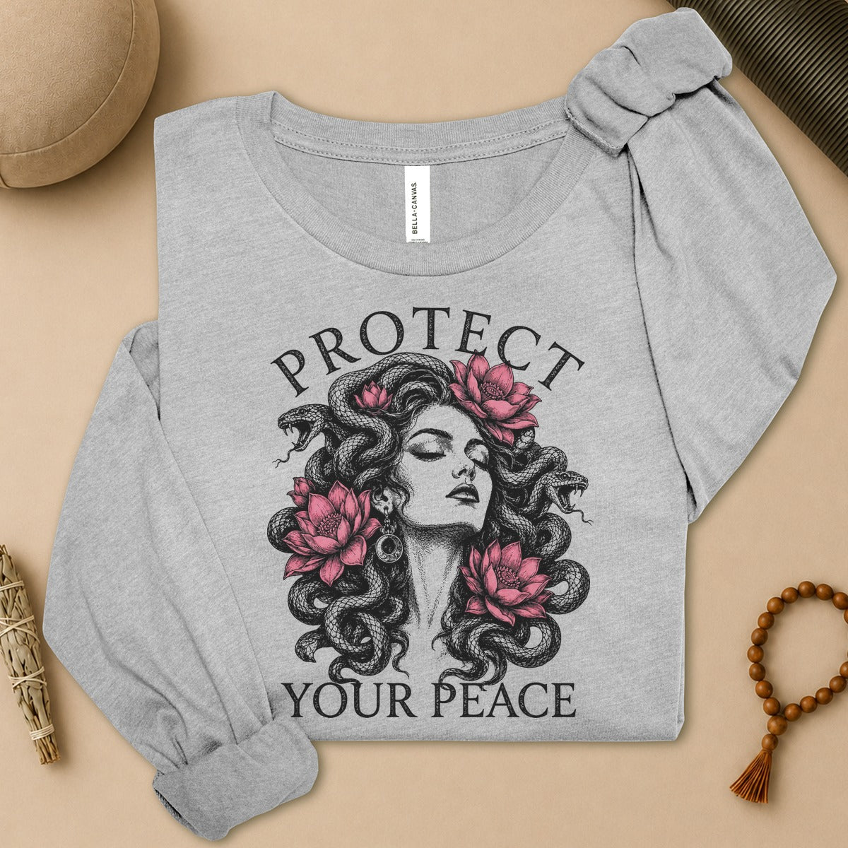 Protect Your Peace Medusa Long Sleeve Tee