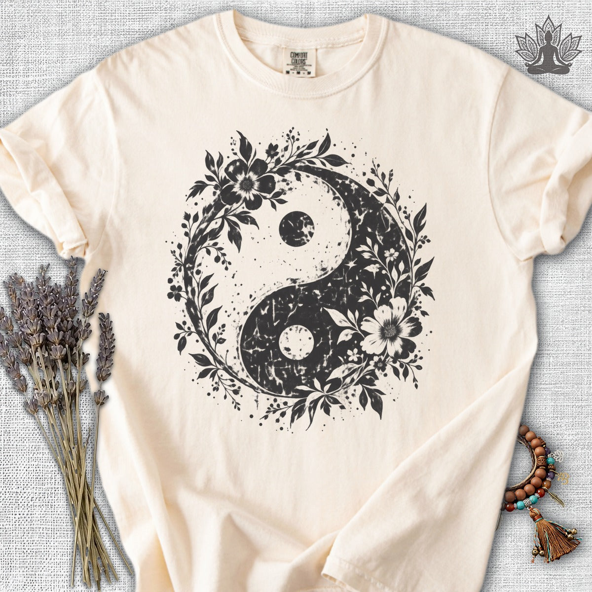 Boho Botanical Yin Yang Comfort Colors® Tee