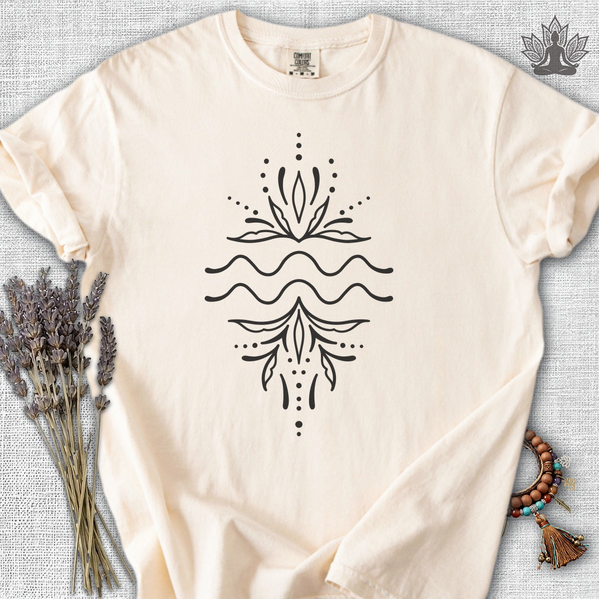 Boho Zodiac Signs Series Aquarius Comfort Colors® Tee