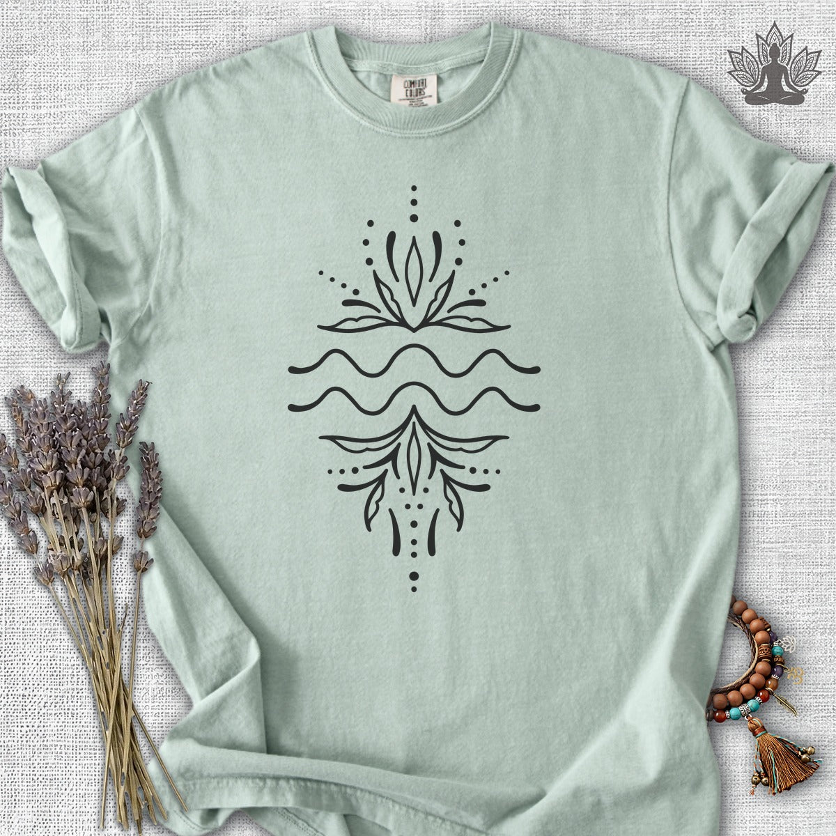 Boho Zodiac Signs Series Aquarius Comfort Colors® Tee