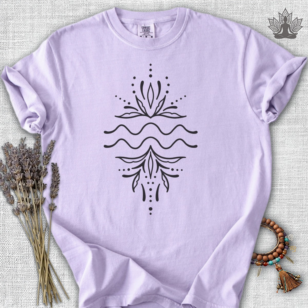 Boho Zodiac Signs Series Aquarius Comfort Colors® Tee