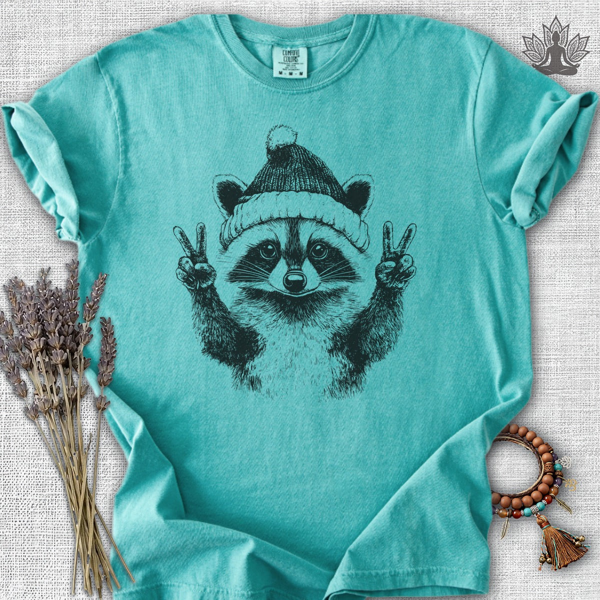 Winter Peace Raccoon Comfort Colors® Tee