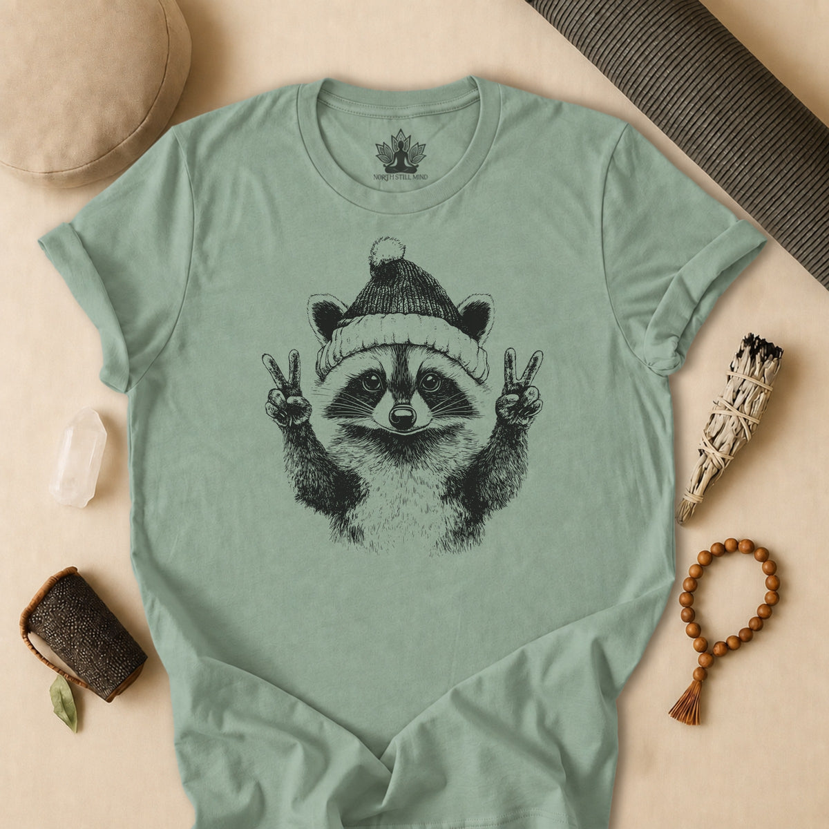 Winter Peace Raccoon Tee