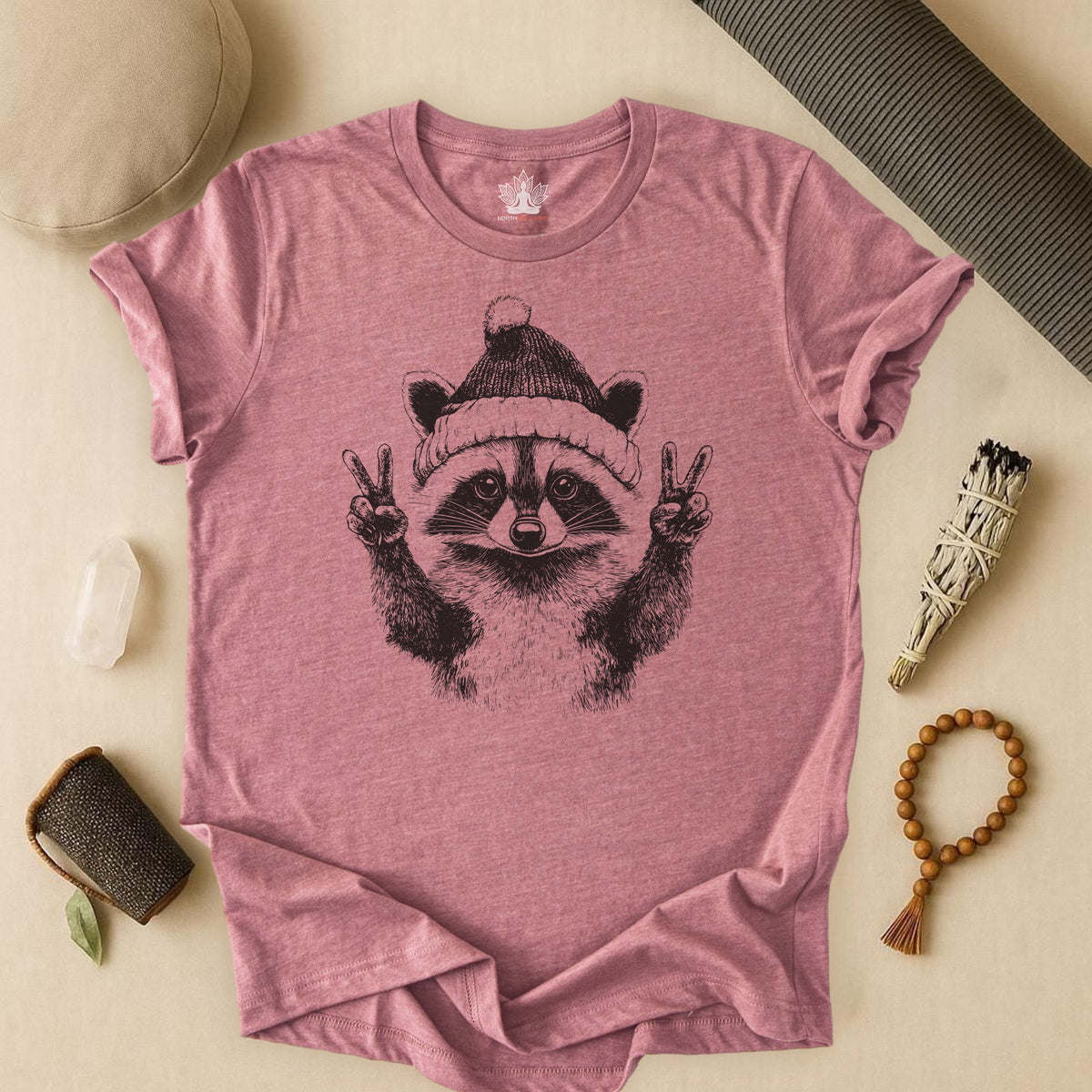 Winter Peace Raccoon Tee