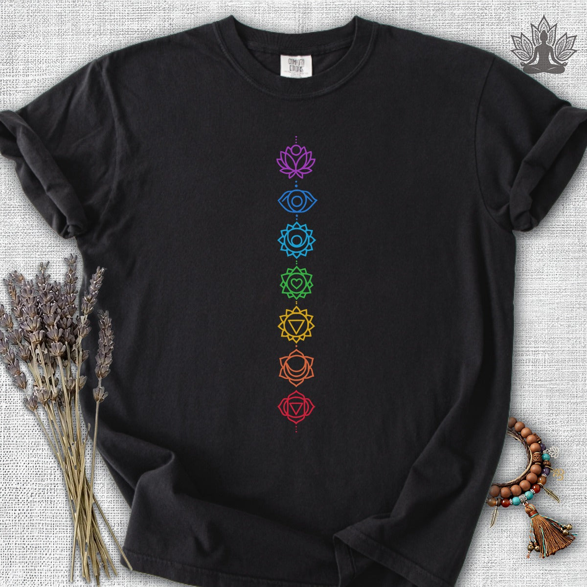 The Seven Chakras Comfort Colors® Tee