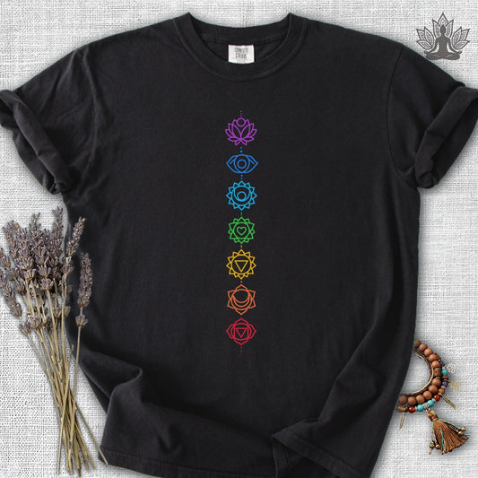 The Seven Chakras Comfort Colors® Tee