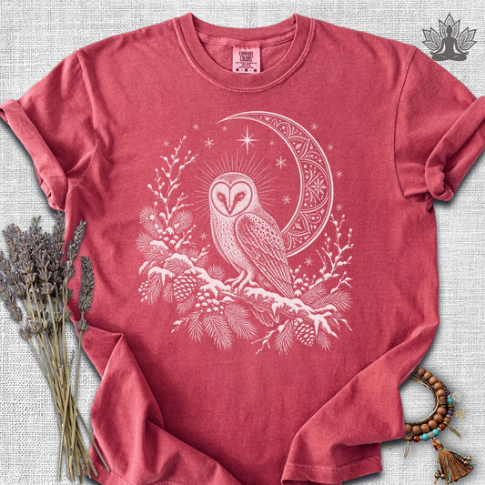 Winter Owl Mandala Moonlight Comfort Colors® Tee