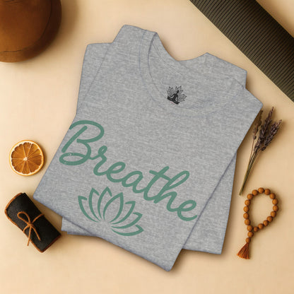 Breathe Lotus - Minimalist Yoga Class Tee