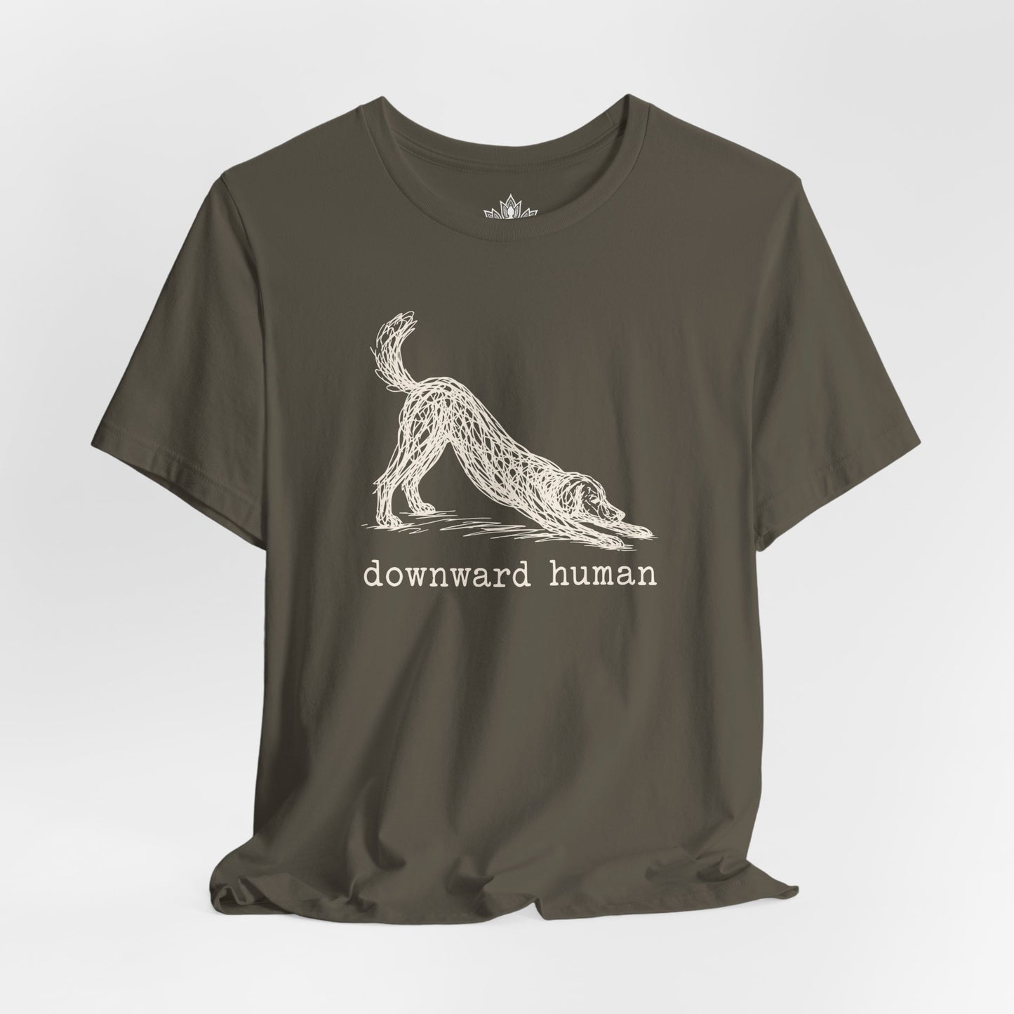 Line Art Downward Human Men Tee