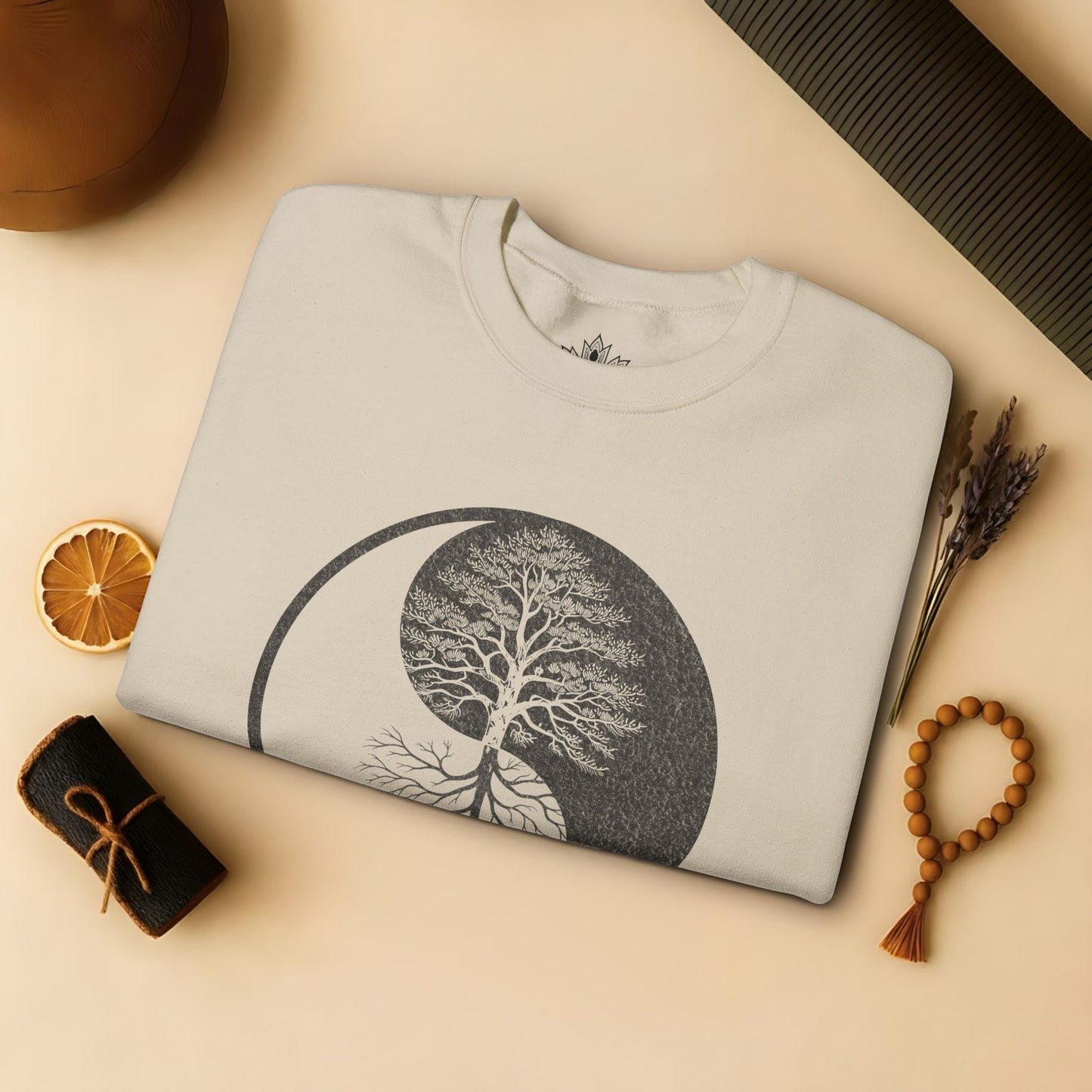 Yin Yang Tree - Mirrored Roots Sweatshirt