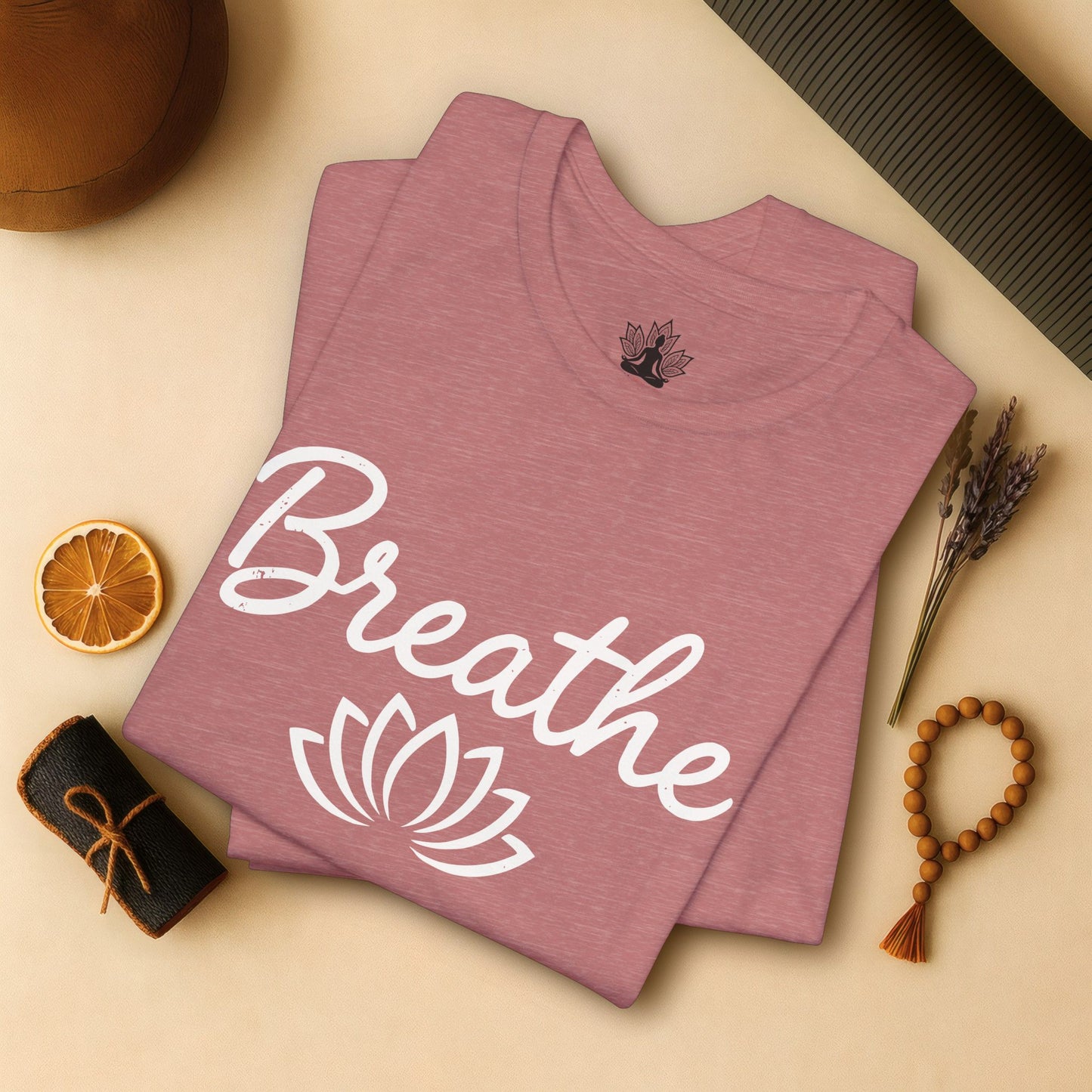 Breathe Lotus - Minimalist Yoga Class Tee