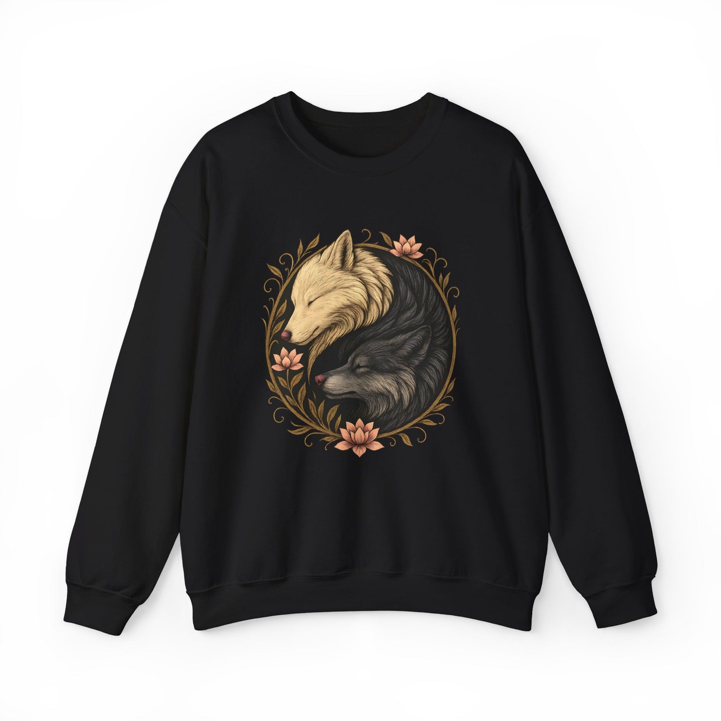 Yin Yang Wolves - Spiritual Balance Sweatshirt
