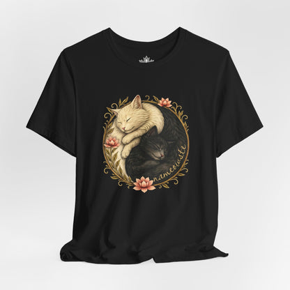 Yin Yang Cats of Balance – Nameowste Harmony Tee