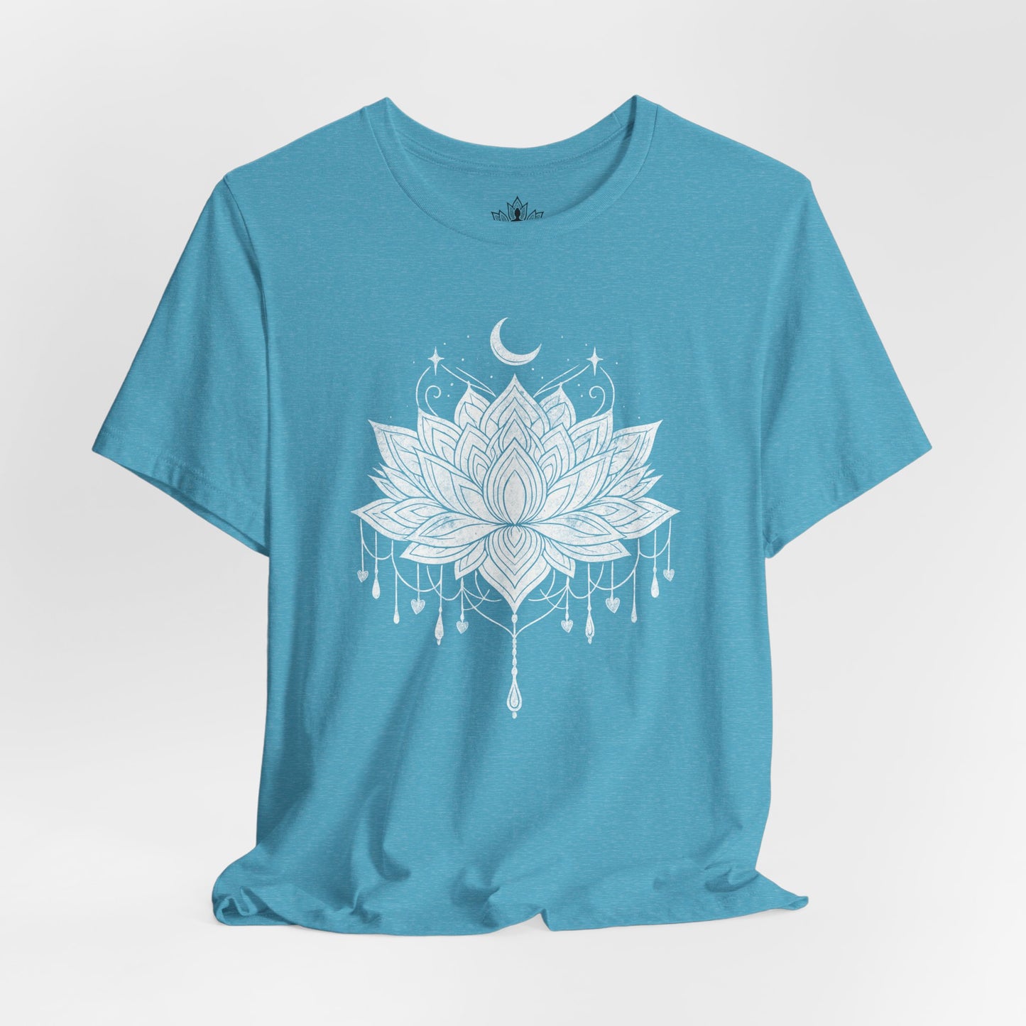 Vintage Moon Lotus Heart - Mandala Yoga Tee