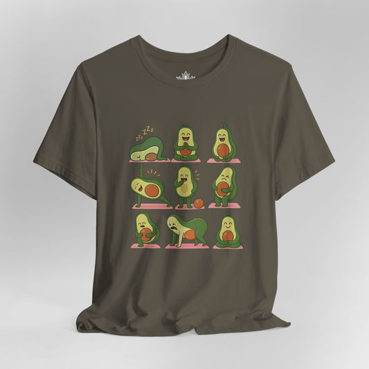 Avocado Yoga Poses - Funny Wellness Men Tee