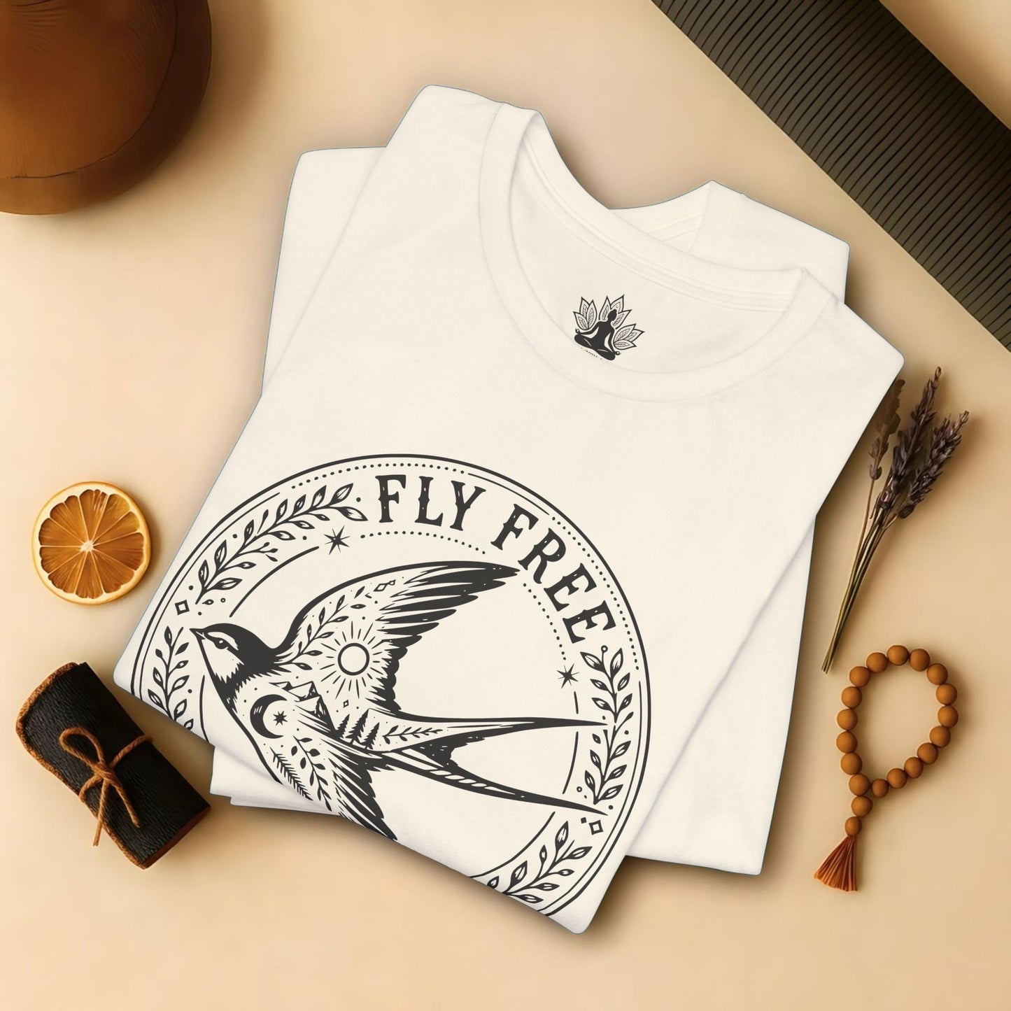 Fly Free, Little Bird Badge Tee
