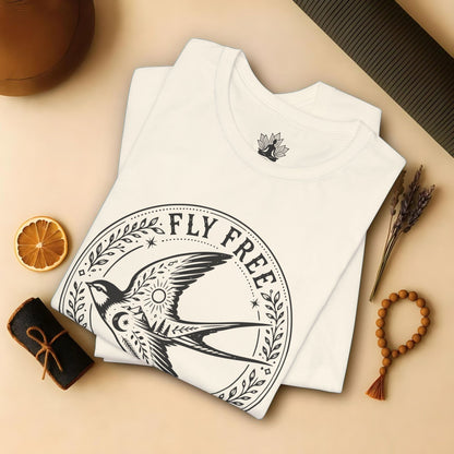 Fly Free, Little Bird Badge Tee