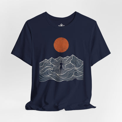 Retro Mountain Pose Tee