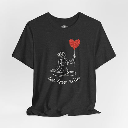 Let Love Rise – Line Art Valentine Tee