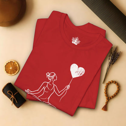 Let Love Rise – Line Art Valentine Tee