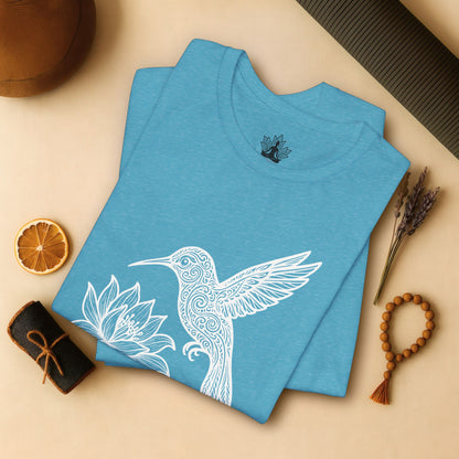 Hummingbird Lotus – Mandala Nature Tee