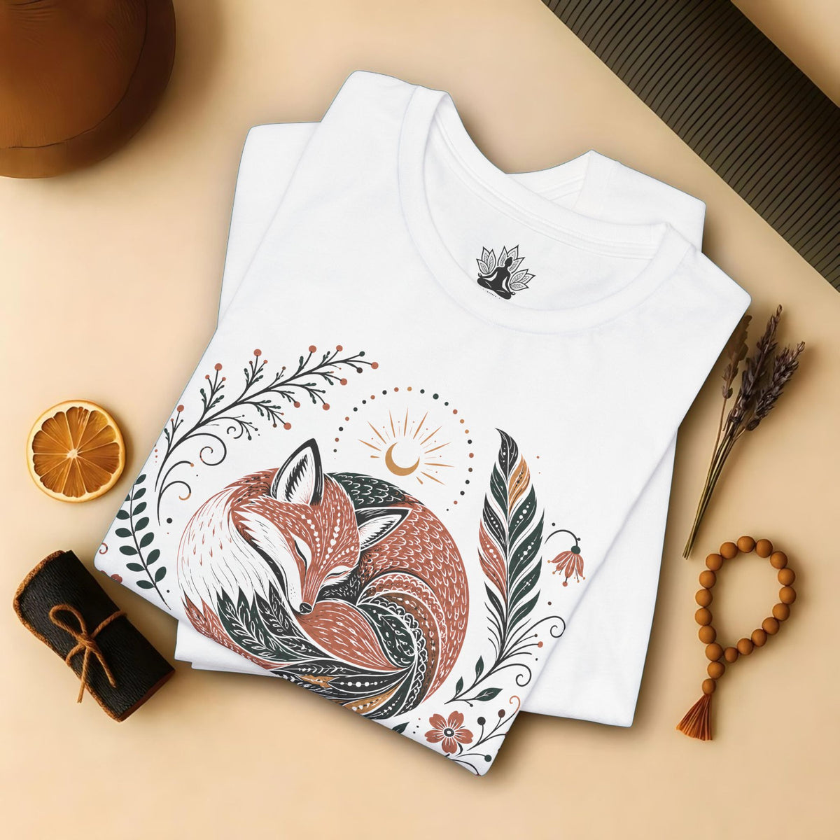 Boho Fox & Feathers Tee