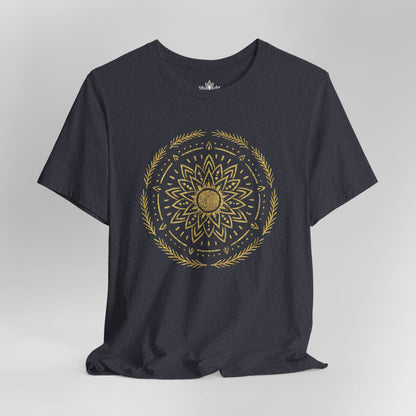 Golden Mandala – Sacred Balance Tee