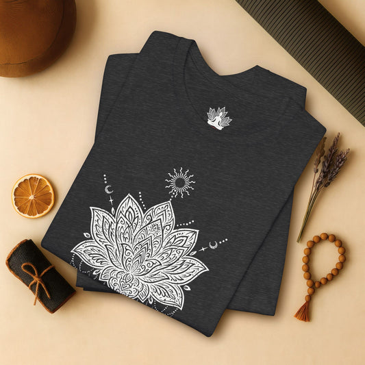 Celestial Lotus – Mystic Yoga Tee