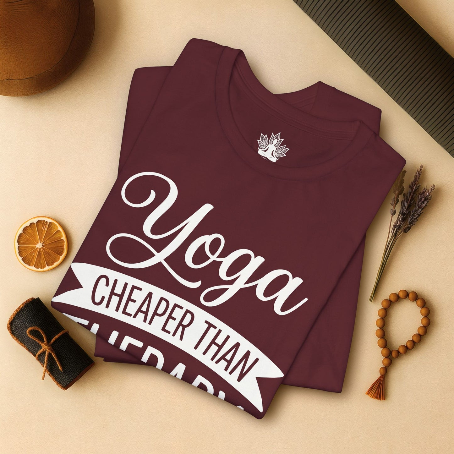 Yoga Cheaper Than Therapy Tee