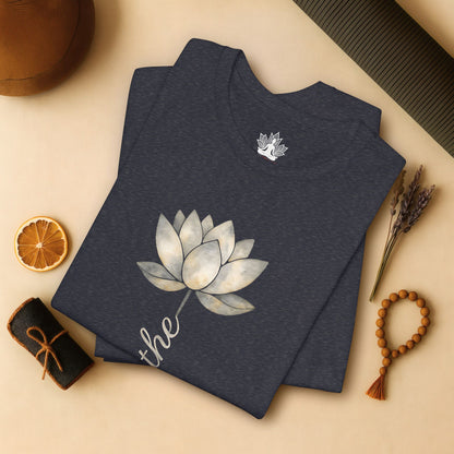 Breathe - White Lotus Bloom Tee
