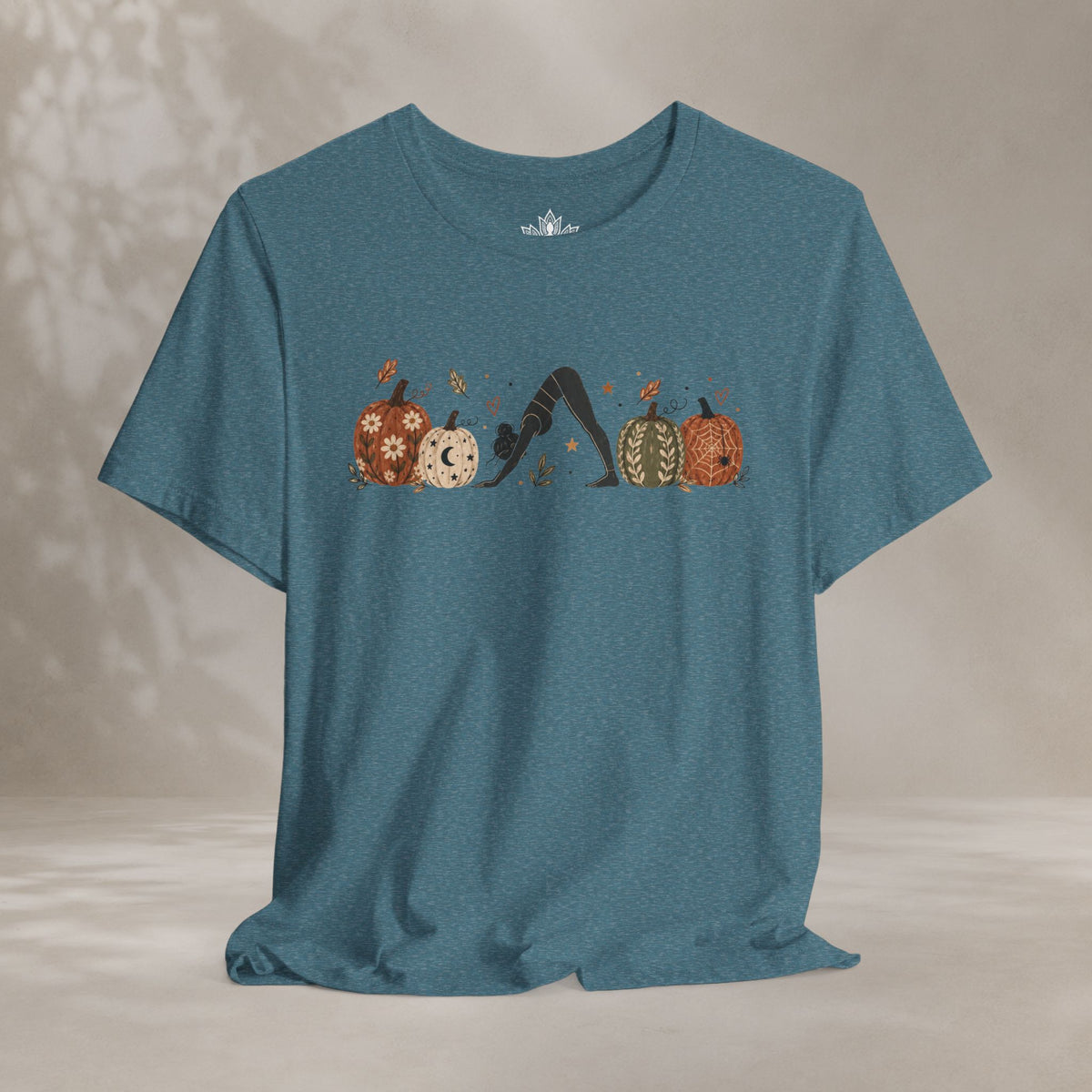 Boho Downward Dog Pumpkin Tee