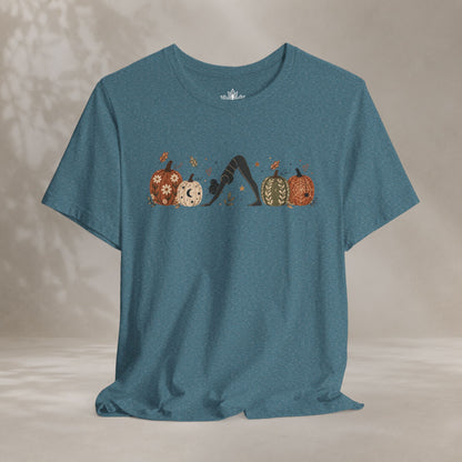 Boho Downward Dog Pumpkin Tee