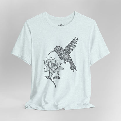 Hummingbird Lotus – Mandala Nature Tee