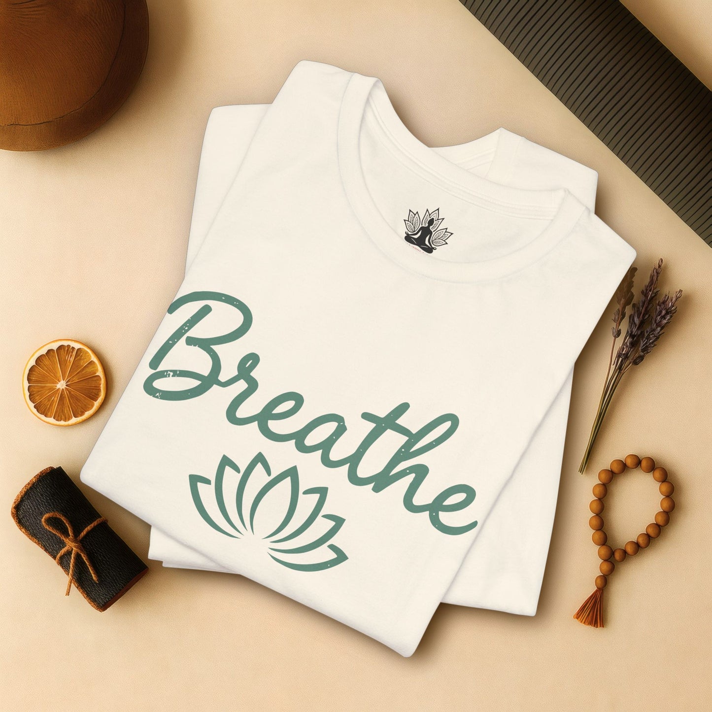 Breathe Lotus - Minimalist Yoga Class Tee