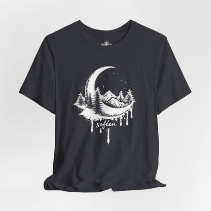 Soften Moon Mountain - Peaceful Meditation Tee