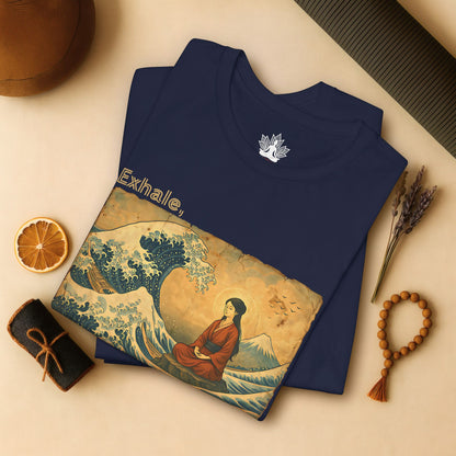 Exhale – Mindful Japanese Wave Tee