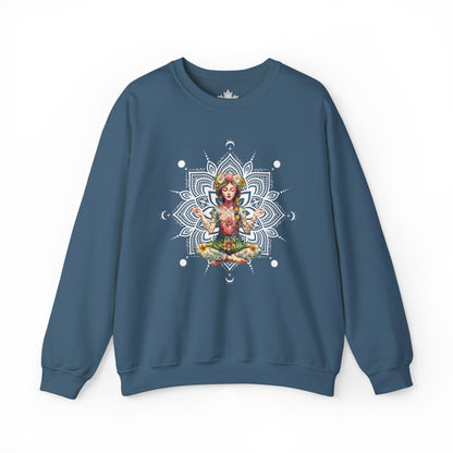 Boho Floral Mandala Sweatshirt