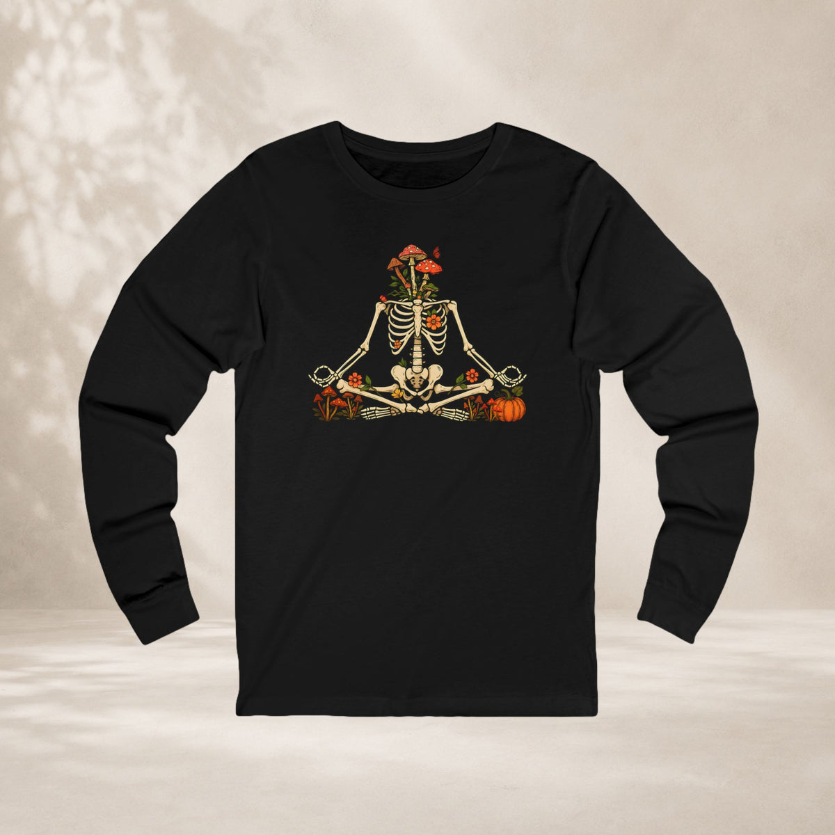 Skeleton Meditation Long Sleeve Tee