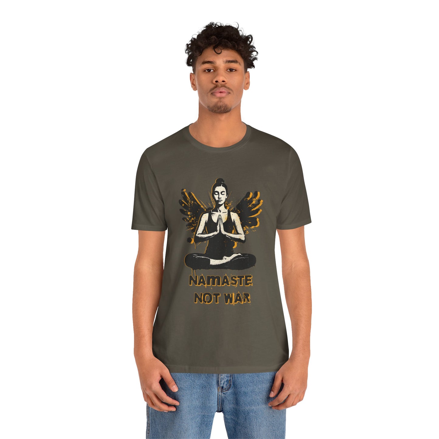 Namaste Not War – Urban Street Art Men Tee