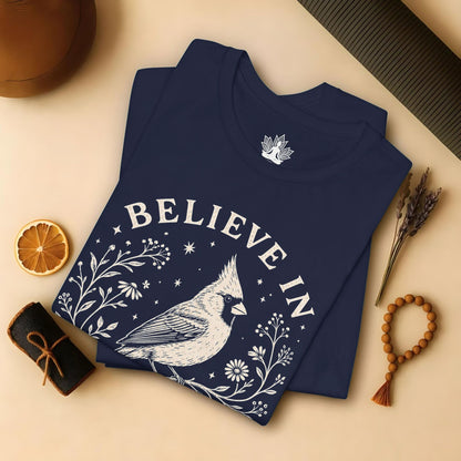 Believe In Good Cardinal Bird Tee