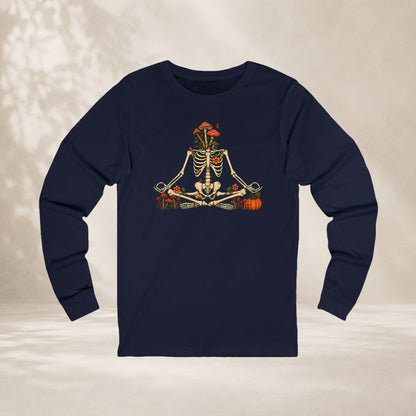 Skeleton Meditation Long Sleeve Tee