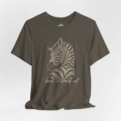 Born To Stand Out Zebra Tee