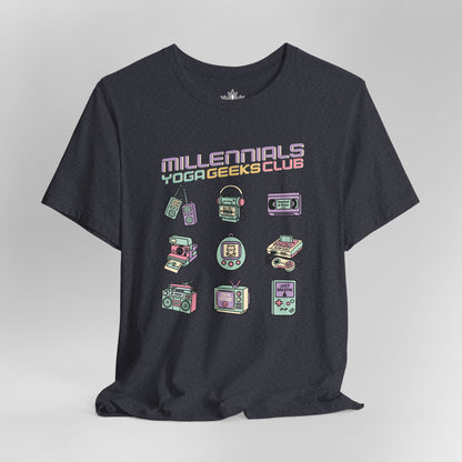 Yoga Geeks – Retro Millennials Tee