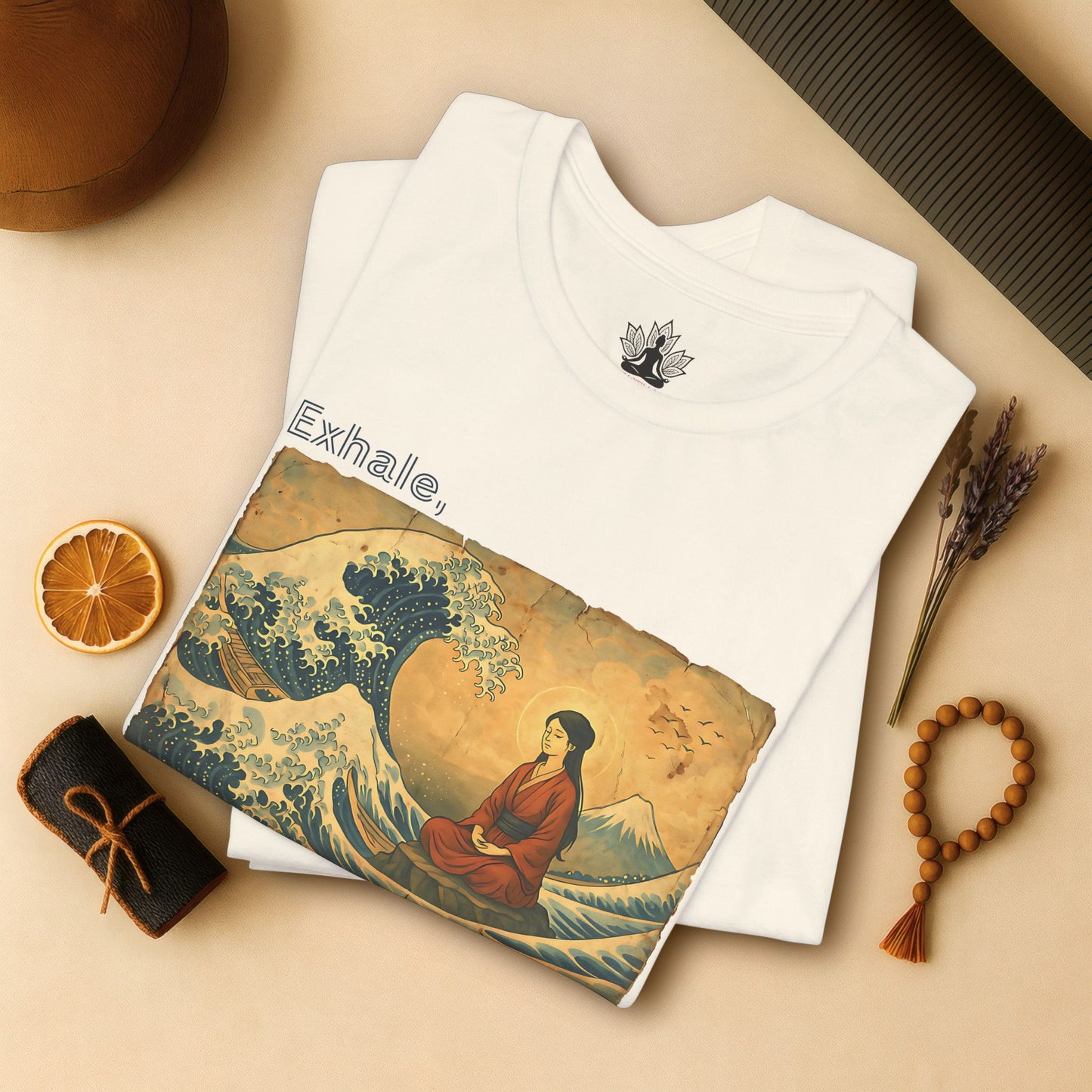 Exhale – Mindful Japanese Wave Tee