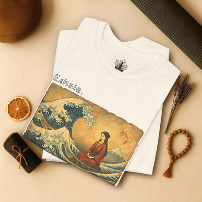 Exhale – Mindful Japanese Wave Tee