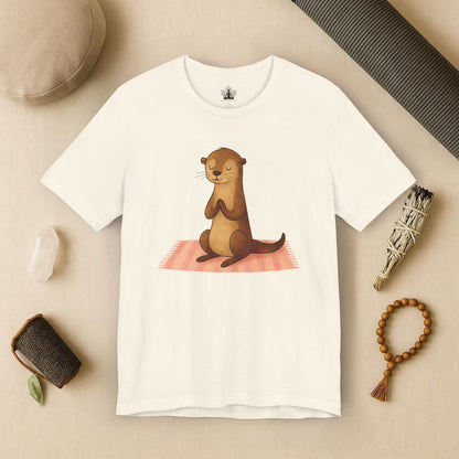 Peaceful Otter – Mindful Lotus Pose Tee