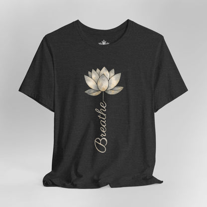Breathe - White Lotus Bloom Tee