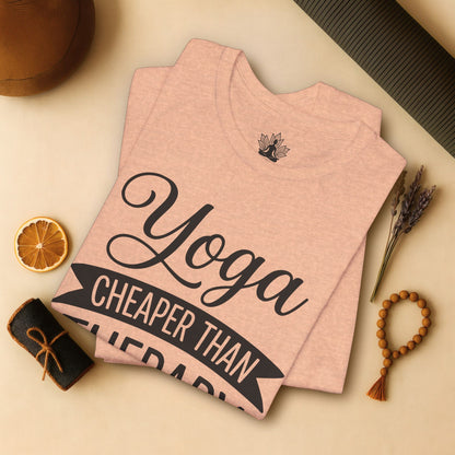 Yoga Cheaper Than Therapy Tee